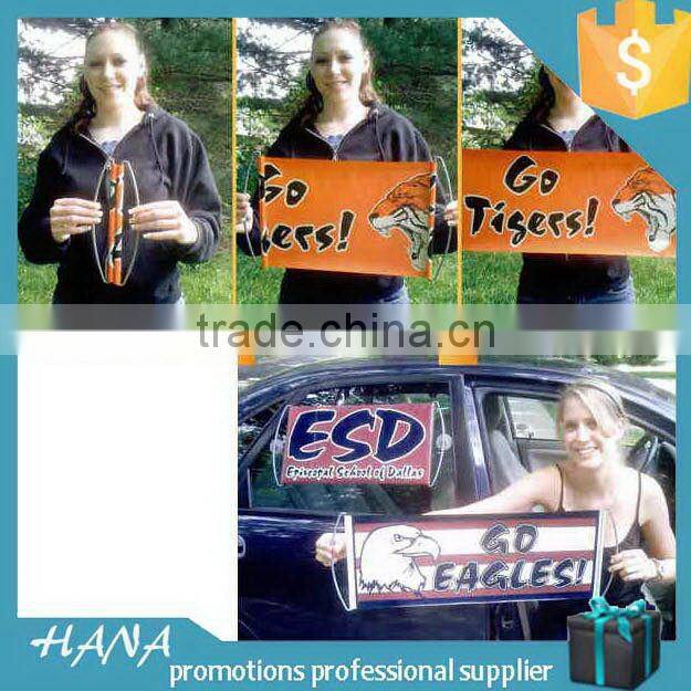 Cheap new coming free design hand held scrolling banner