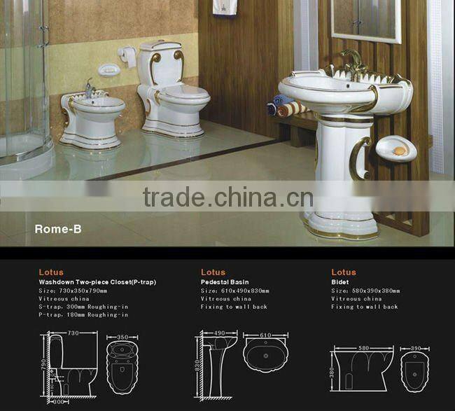 Hot selling Ceramic Bathroom Set 056