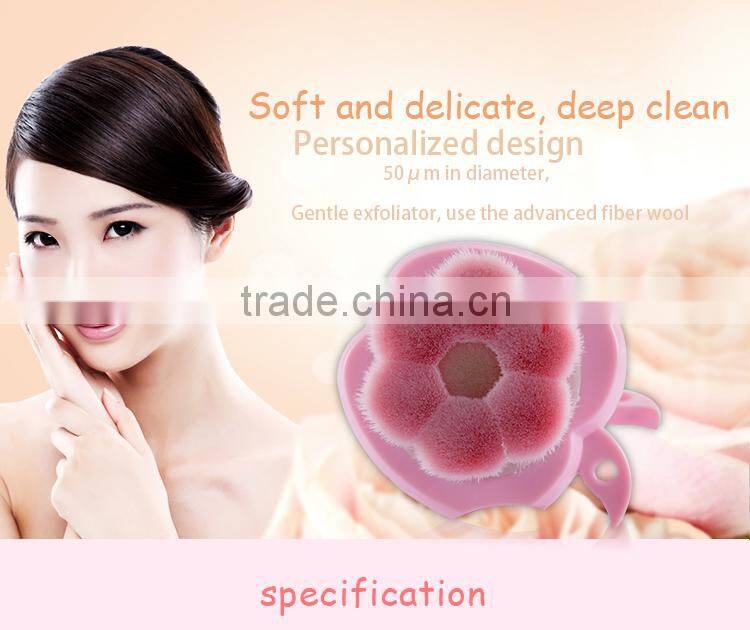 Colorful face washing brush handmade clean brush for women