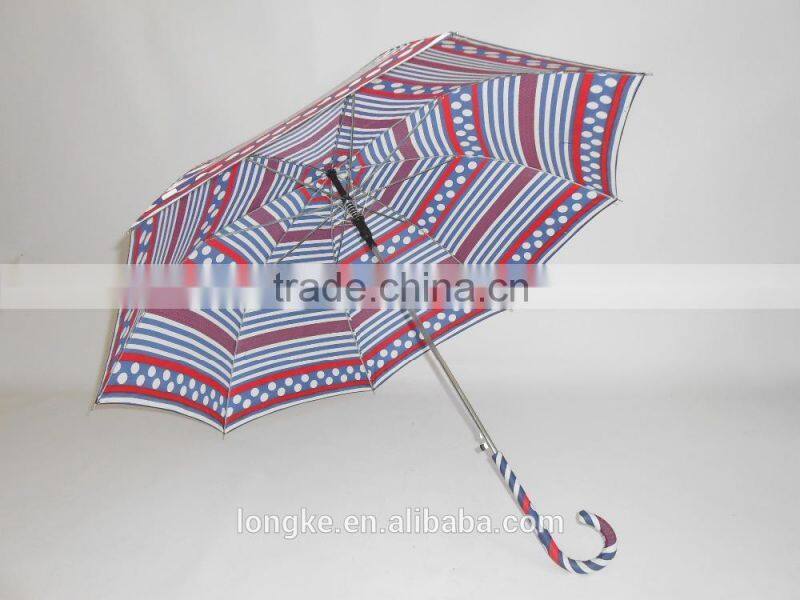 slim design automatic straight shaft fashion umbrella women