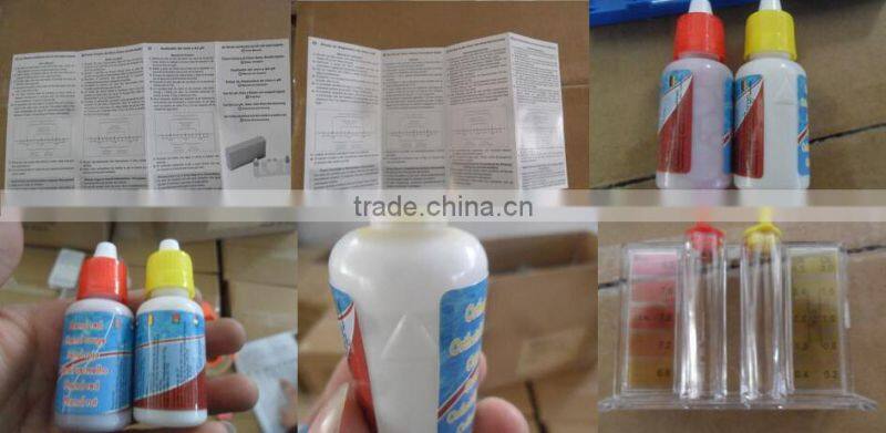 5 way test kit (PH / CL / Bromine / Alkalinity / Acid demand) , swimming pool test kit