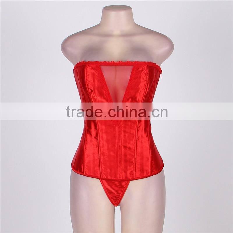 Newest arrival good quality big women sexy busty corset lingerie
