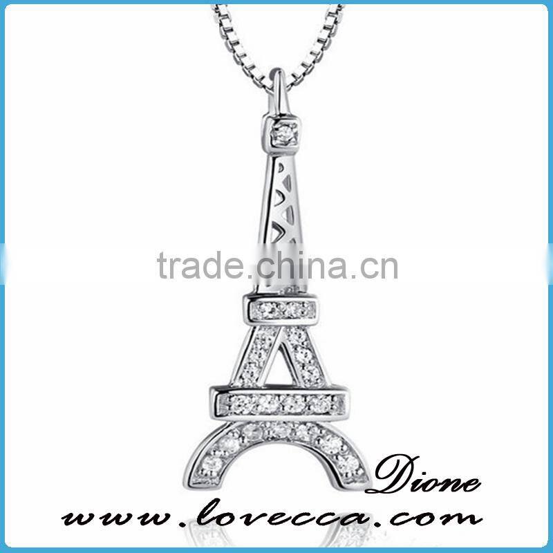 New arrival antique fashion love gift jewelry crystal 925 silver pendant for sale