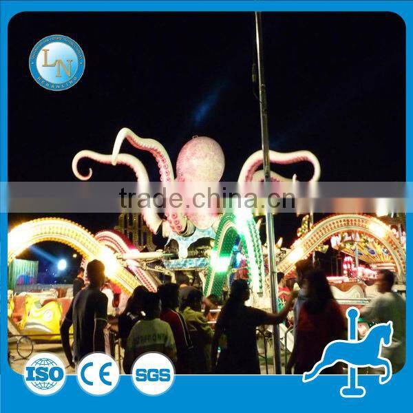 Funfair park indoor playground jumping rides giant octpus