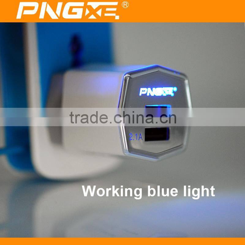 Wholesale 5V 2.1A+1A Universal Portable Dual USB Travel Charger Adapter For All Mobile Device