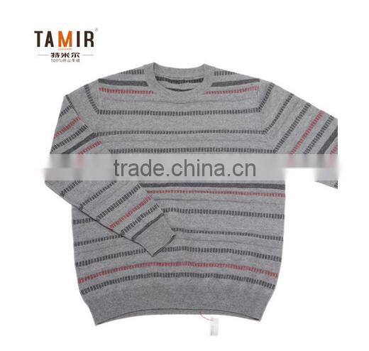 Men Knitting Pattern Cashmere Sweater, Fashion Winter Jacquard Sweater