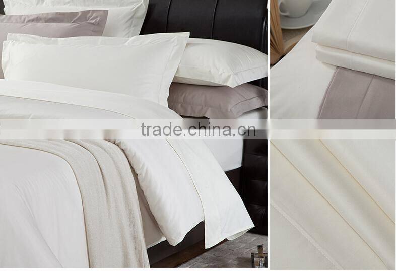 luxury cotton plain hotel bedlinens