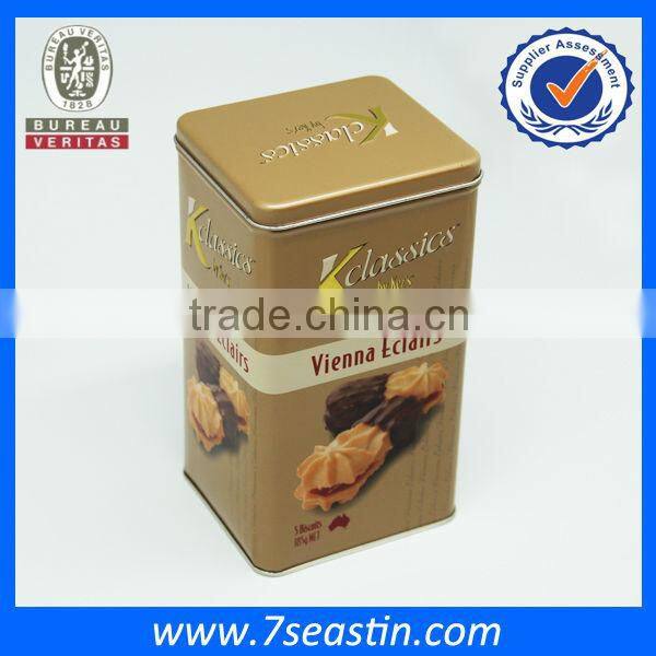 500g cookies tin box packaging , coffee can in food grade