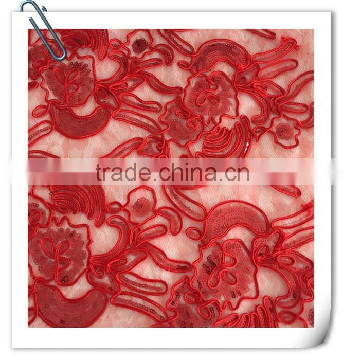 AXF-F1648 china suppliers spanger embroidery fabric for women dress