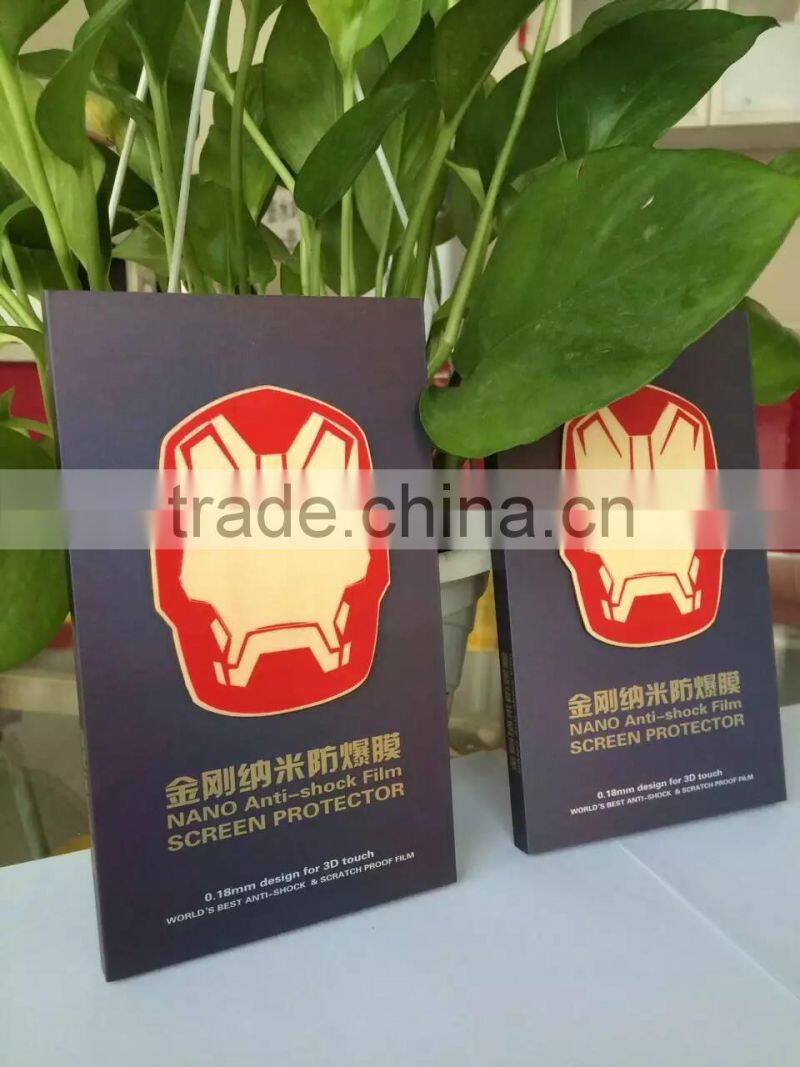 TPU Material Nano Technology Explosion Proof Screen Protector for Iphone