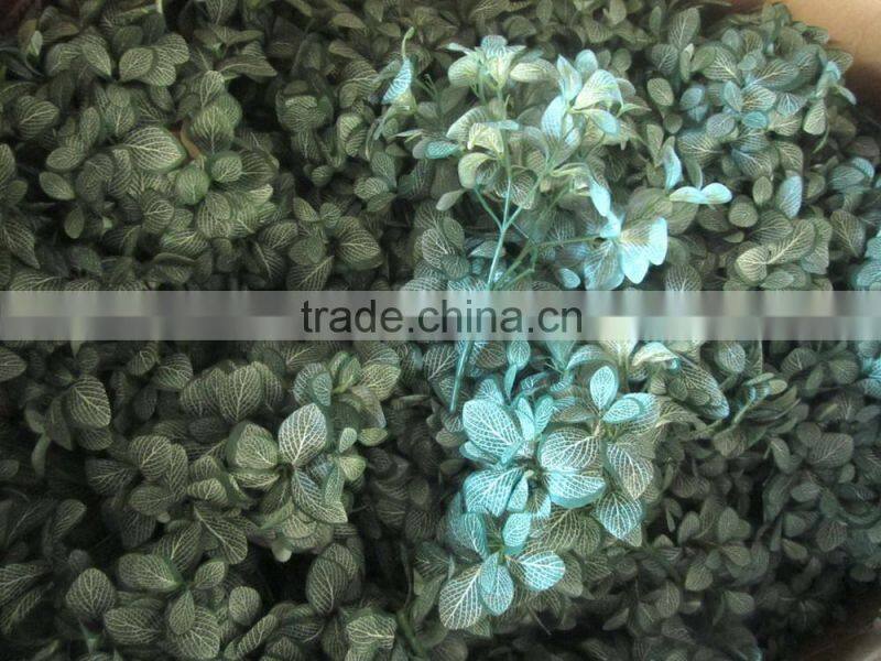 silk leaves bush wall deocration