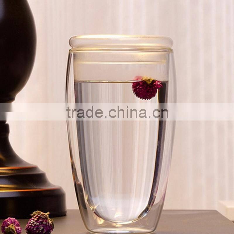 2016 new products 80ml 150ml 350ml Espresso double wall borosilicate glass coffee cup without handle