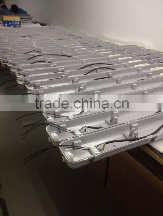 2x18w 2x9w led tri-proof light fixture 100lm/w waterproof