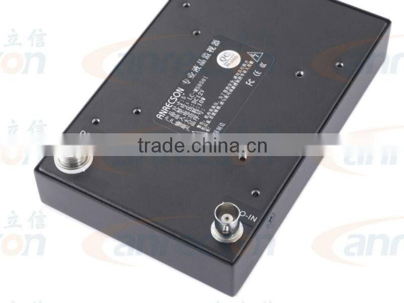 5 inch Rugged metal case cctv monitor for surveillance system