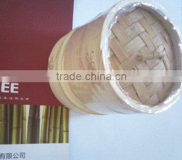 China tranditional mini round man made bamboo food steamer