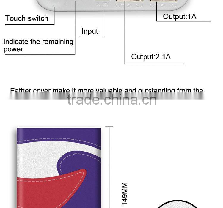 2015 OEM High capacity portable notebook power bank for notebook