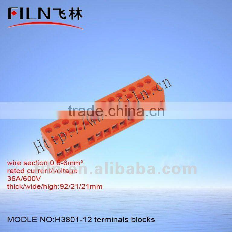 screw plug 3.5mm terminal block H3801-6