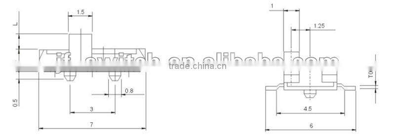 SK-1390 micro slide switch