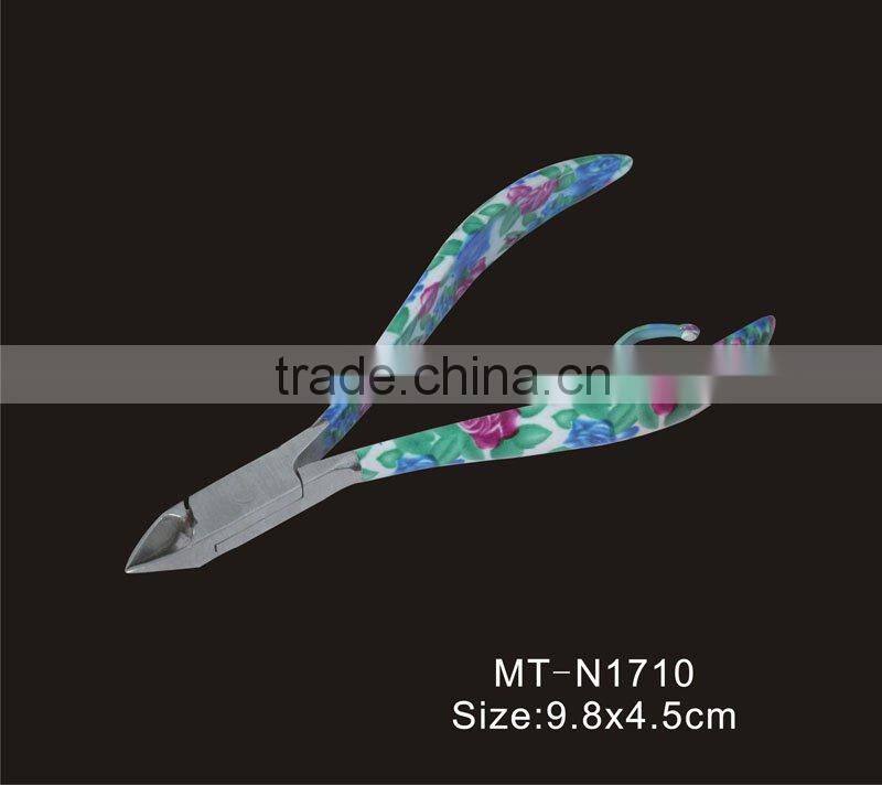 Drape print cuticle nipper