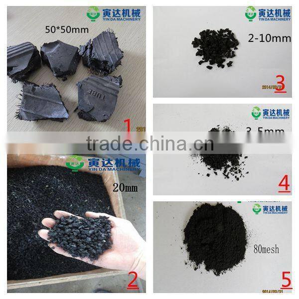 Professional waste tyre crusher with high quality