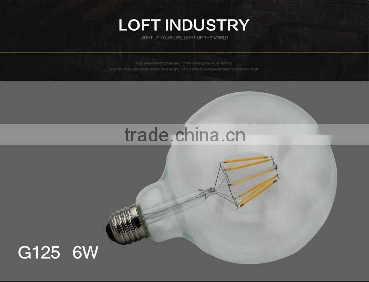 2 4 6 8w e27 led filament bulb/360 degree CE RoHS filament led lamp
