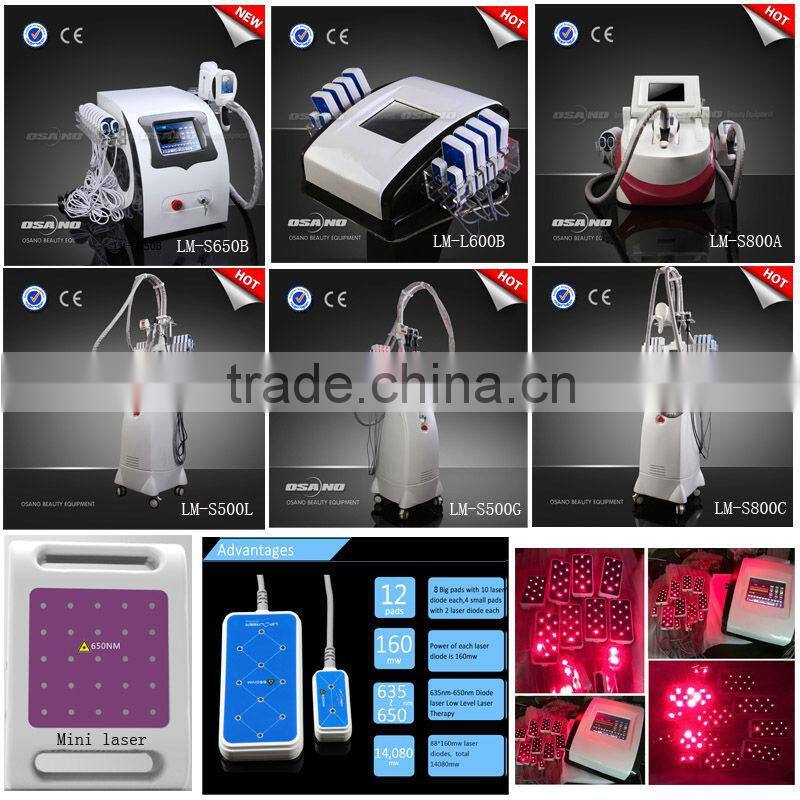 Slimming 5 IN1 vacuum roller+lipo laser+Cryo lipo fitness product for beauty parlors