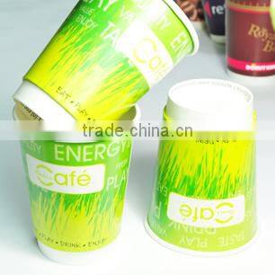hot drink paper cups, custom printed double wall paper cups, 8~16oz double wall coffee paper cup