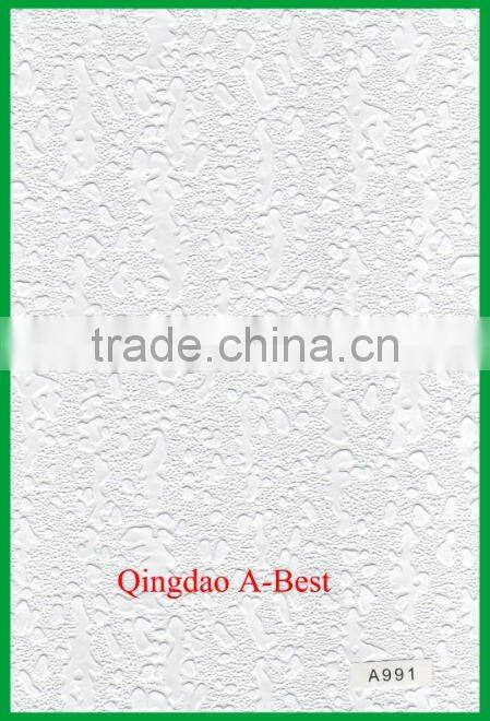 Gypsum with PVC laminated wall panel