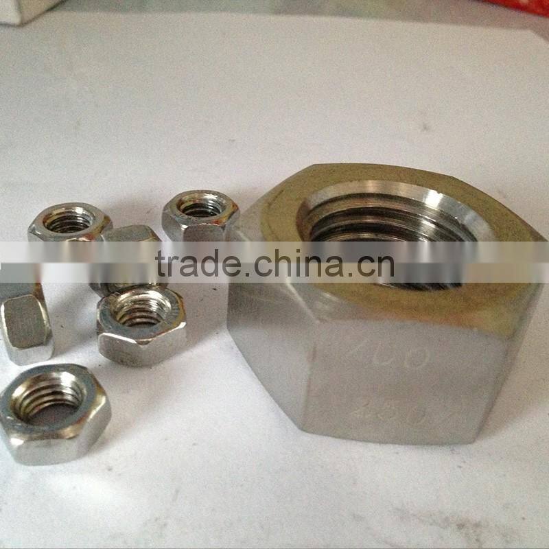 Inconel601 high strength hardware fastener din standard stainless steel hexagon nut din 934