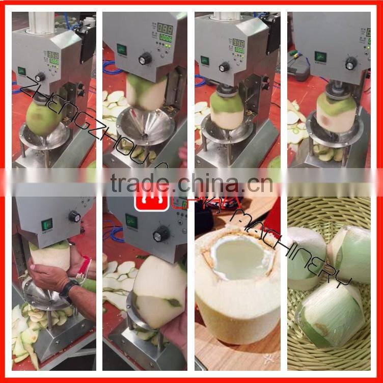 CE approved stainless steel electric green coconut peeling machine for sale/ young coconut peeler machine