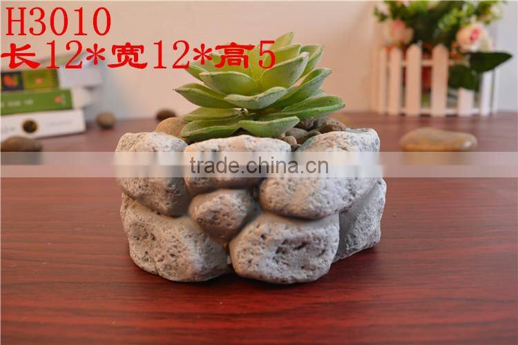 lovely decorative natural stone flower pot stone crafts