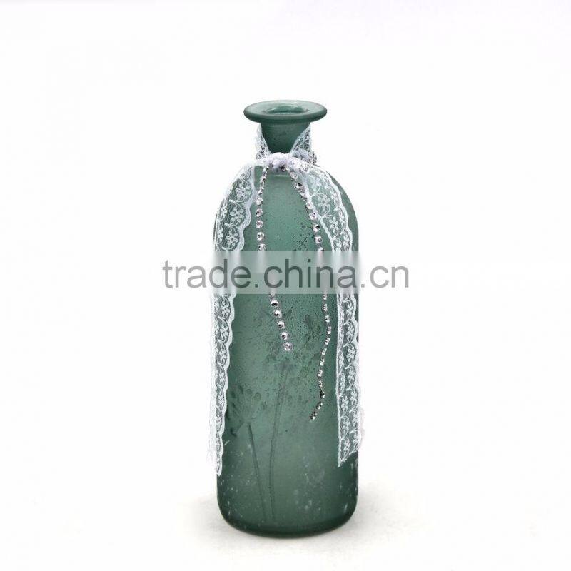 frosted colored glass flower vases wholesale