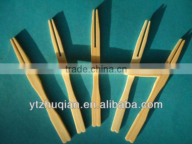 Disposable small bamboo forks for food