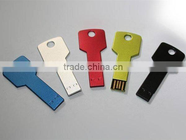 Metal USB Key Shape In Tin Box Package