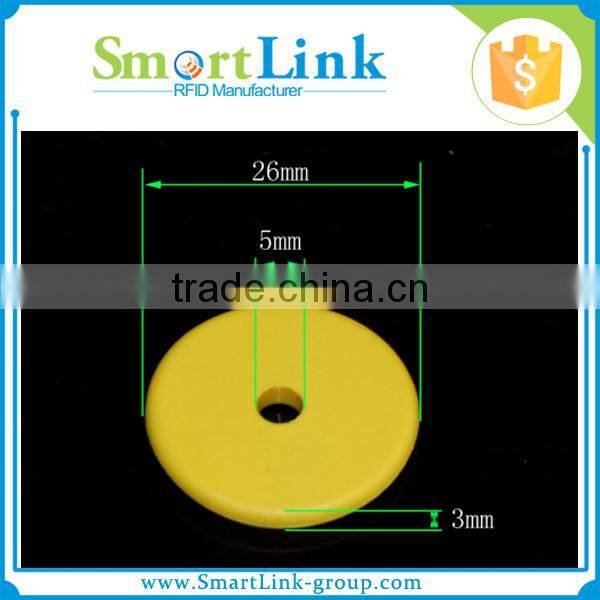 washable rfid silicon tag price,Diameter 15mm NFC Laundry Tag,rfid chip ABS tag for dry cleaning