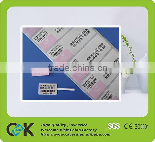 High quality ISO standard RFID labels printing logo