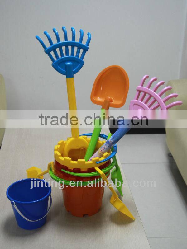 plastic sands busket and shovel for kids