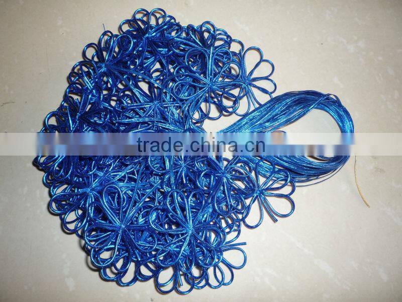 Metallic elastic gift packing bow for box packing