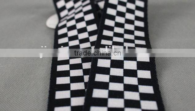 Celebrity Avril Lavigne concert style Black&White guitar belt, guitar strap