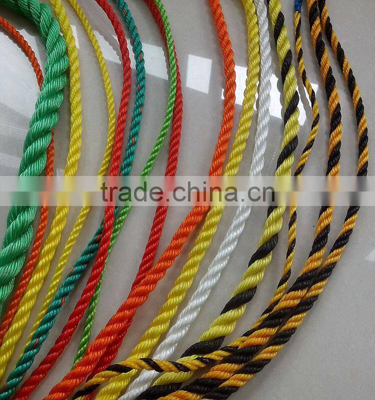 3-strand twist polyethylene tiger rope