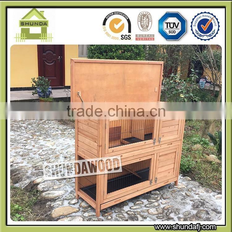 SDR020 Animal House Two-storey double-decker Wooden Rabbit Cages