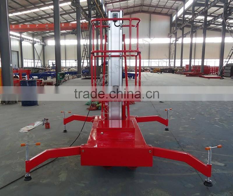 6m Single Mast Aluminium Hydraulic Work Lift Table