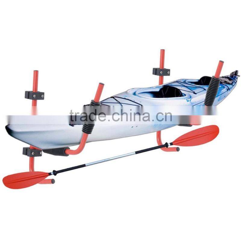 Wall Mount Surfboard Kayak Rack Canoe Folding Ladder Heavy Duty Steel 100LB