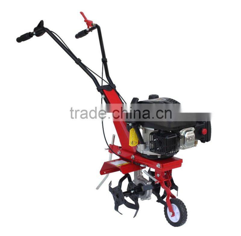 belt driving gasoline tiller mini tractor with 4HP engine