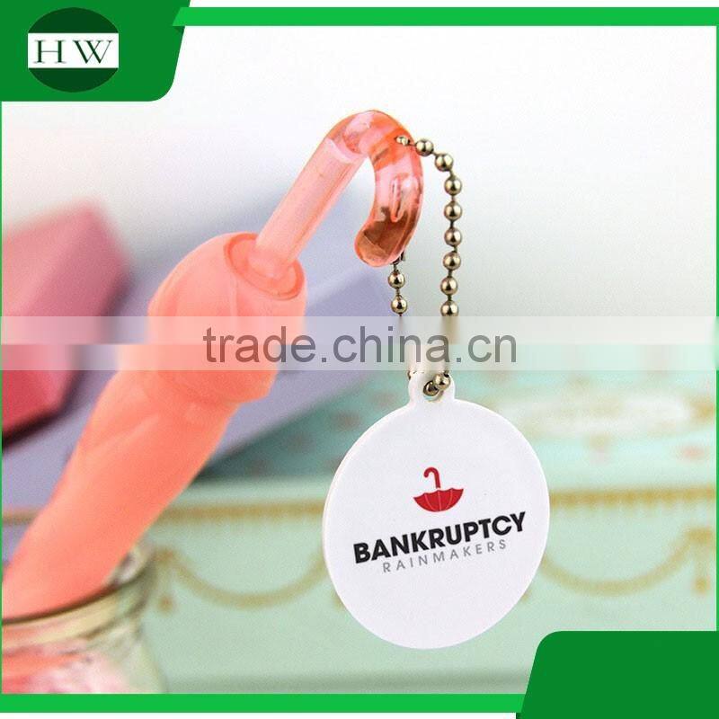Plastic umbrella shaped ball point pen with hang tag Plastic umbrella shaped ball pen for promotion and kid