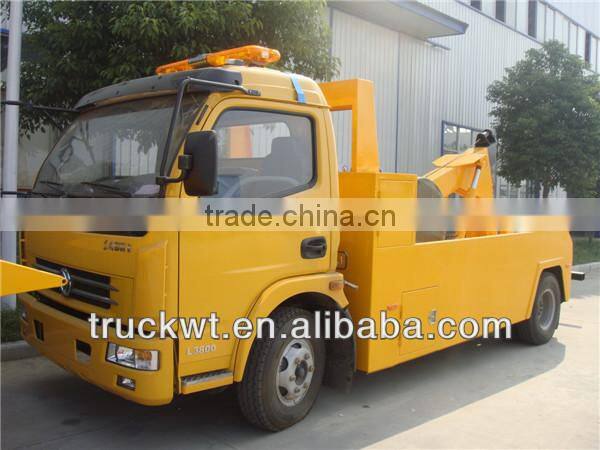 dongfeng 4x2 right hand wrecker tow trucks 3ton to 5 tons for sale