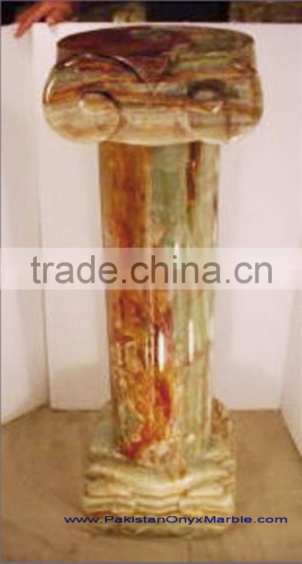 NATURAL 2017 New Items MULTI GREEN ONYX PEDESTALS COLLECTIONS