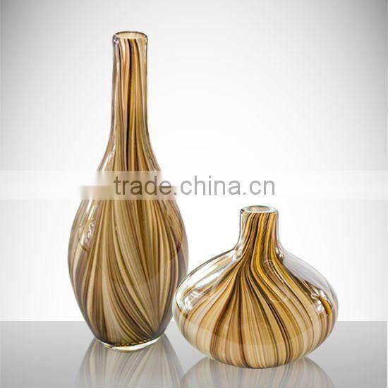 Wholesale cheap New design fashion elegant flower murano glass vases for wedding centerpieces