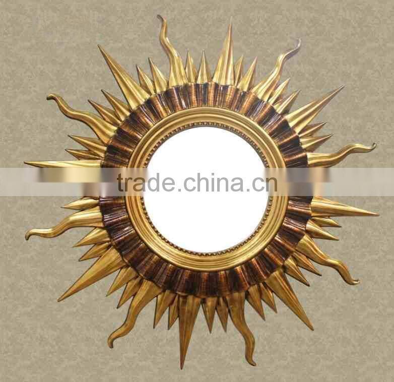 Luxury Fairy-Tale Sun Shaped Wall Mirror, Home Decorative Sun-God Wall Hanging Mirror/Bathroom Mirror