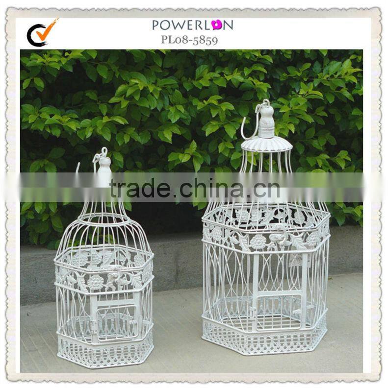 Wrought iron outdoor decoration wedding bird cage